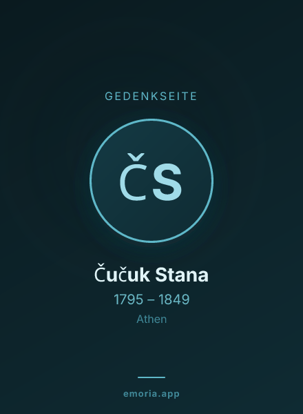 Gedenkportrait von Čučuk Stana