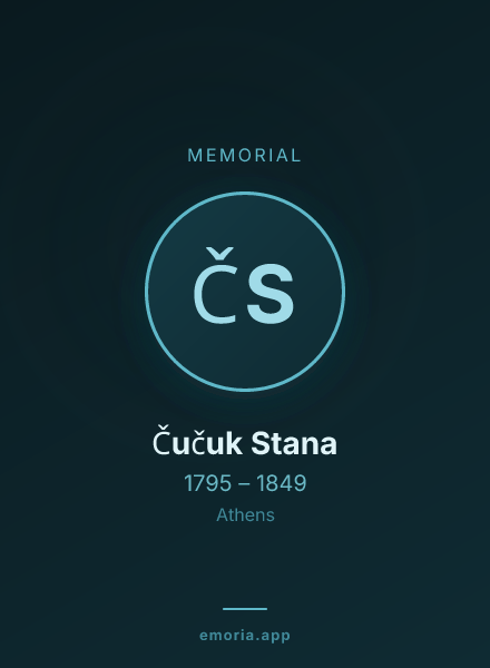 Memorial portrait of Čučuk Stana