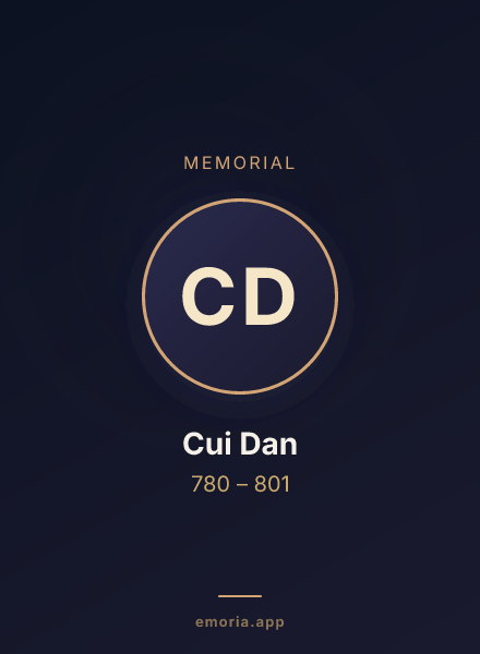 Memorial portrait of Cui Dan