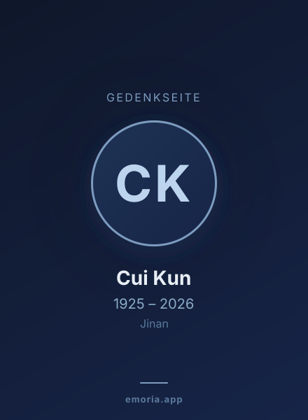 Gedenkportrait von Cui Kun