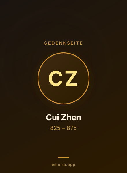 Gedenkportrait von Cui Zhen