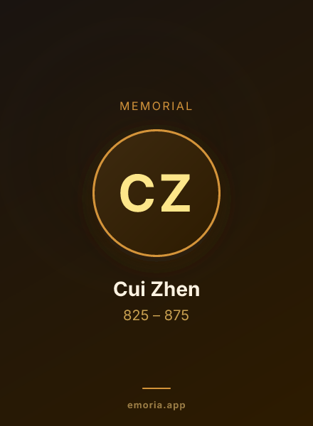 Memorial portrait of Cui Zhen