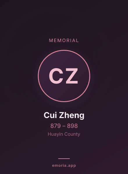 Memorial portrait of Cui Zheng
