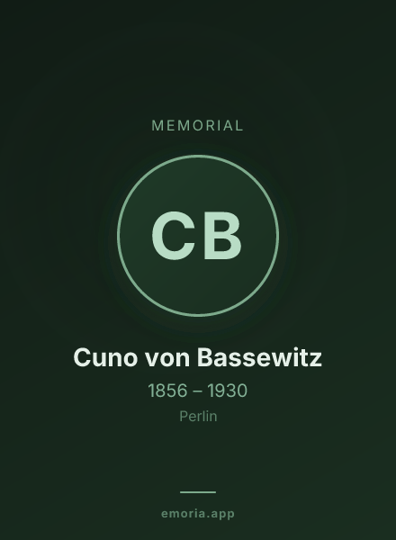 Memorial portrait of Cuno von Bassewitz