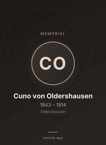 Memorial portrait of Cuno von Oldershausen