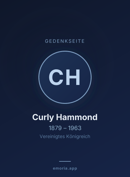 Gedenkportrait von Curly Hammond