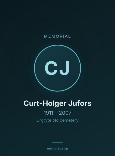 Memorial portrait of Curt-Holger Jufors