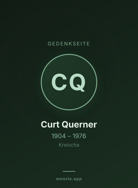 Gedenkportrait von Curt Querner