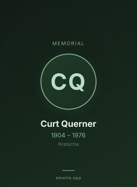 Memorial portrait of Curt Querner