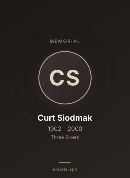 Memorial portrait of Curt Siodmak