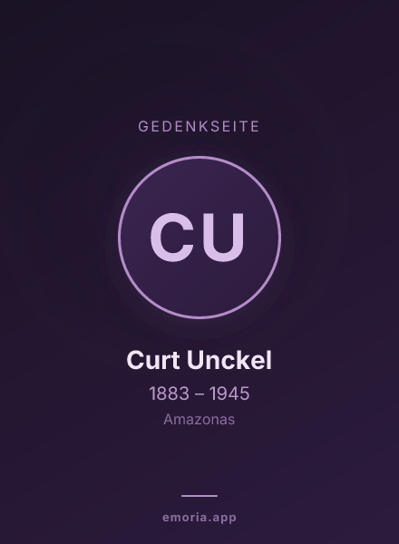Gedenkportrait von Curt Unckel