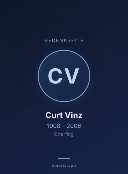 Gedenkportrait von Curt Vinz