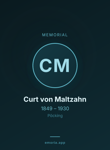 Memorial portrait of Curt von Maltzahn