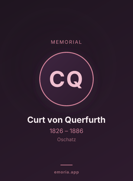 Memorial portrait of Curt von Querfurth