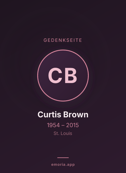 Gedenkportrait von Curtis Brown