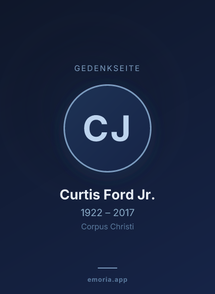 Gedenkportrait von Curtis Ford Jr.