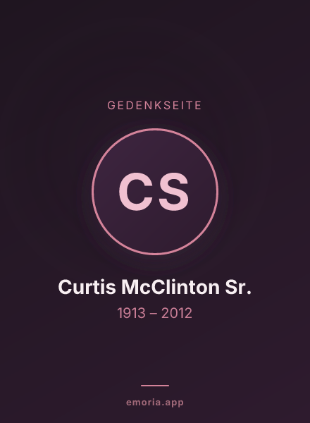 Gedenkportrait von Curtis McClinton Sr.