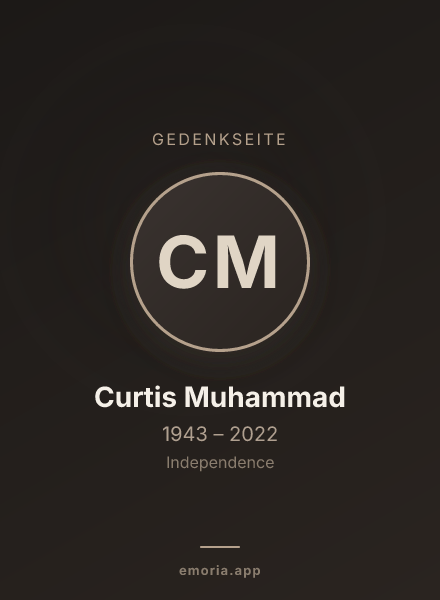 Gedenkportrait von Curtis Muhammad