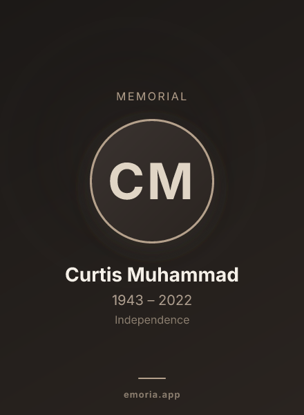 Memorial portrait of Curtis Muhammad