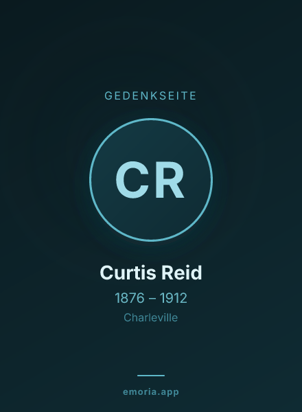 Gedenkportrait von Curtis Reid