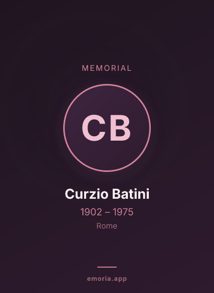 Memorial portrait of Curzio Batini