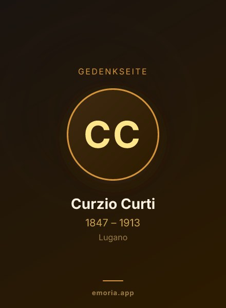 Gedenkportrait von Curzio Curti