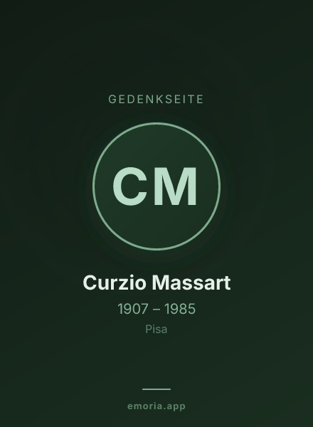 Gedenkportrait von Curzio Massart