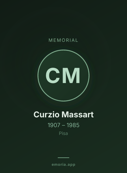Memorial portrait of Curzio Massart