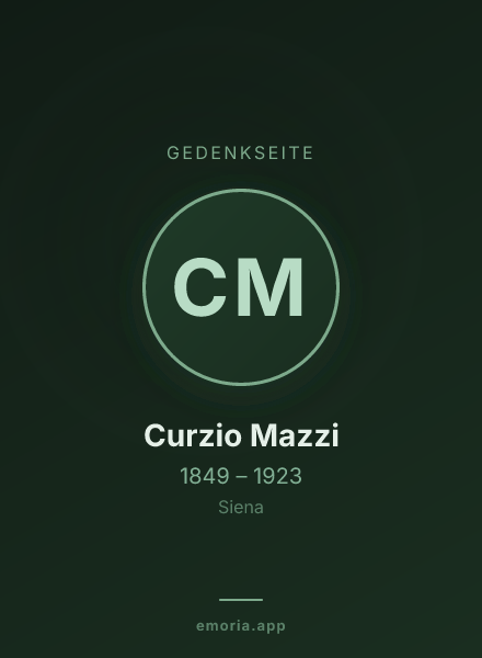 Gedenkportrait von Curzio Mazzi