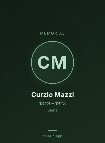 Memorial portrait of Curzio Mazzi