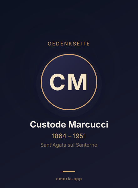 Gedenkportrait von Custode Marcucci