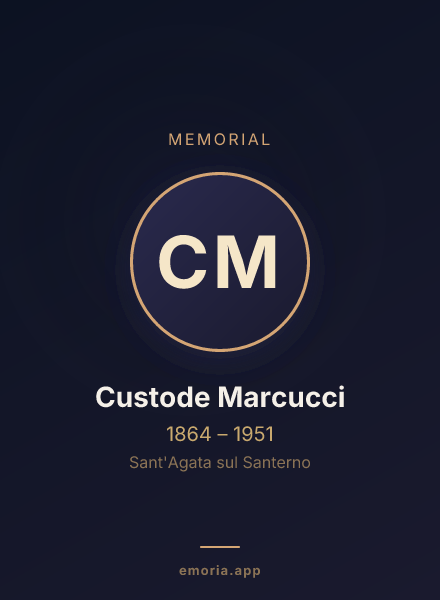 Memorial portrait of Custode Marcucci