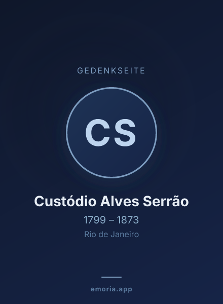 Gedenkportrait von Custódio Alves Serrão