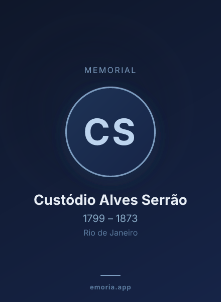 Memorial portrait of Custódio Alves Serrão