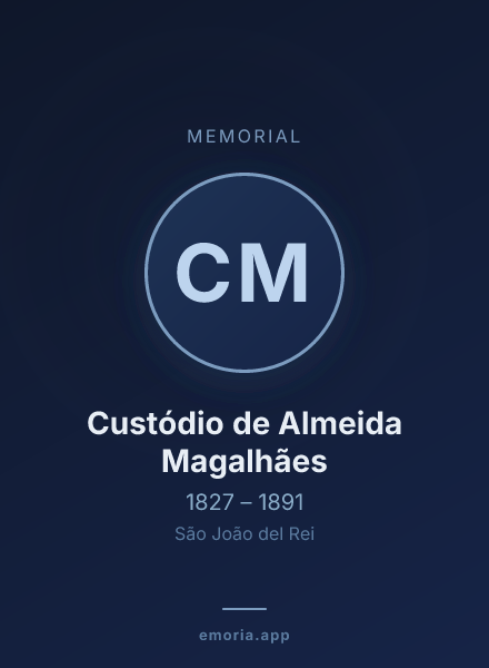 Memorial portrait of Custódio de Almeida Magalhães