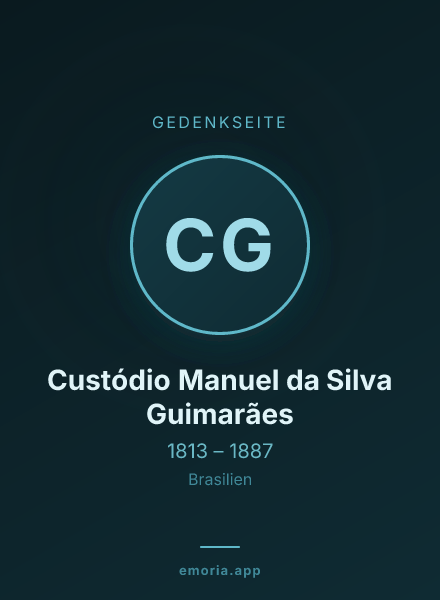 Gedenkportrait von Custódio Manuel da Silva Guimarães