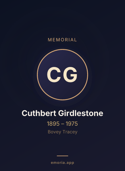 Memorial portrait of Cuthbert Girdlestone