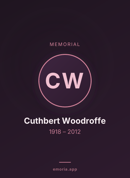 Memorial portrait of Cuthbert Woodroffe