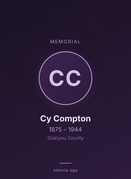 Memorial portrait of Cy Compton