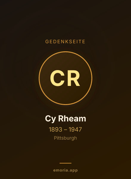 Gedenkportrait von Cy Rheam