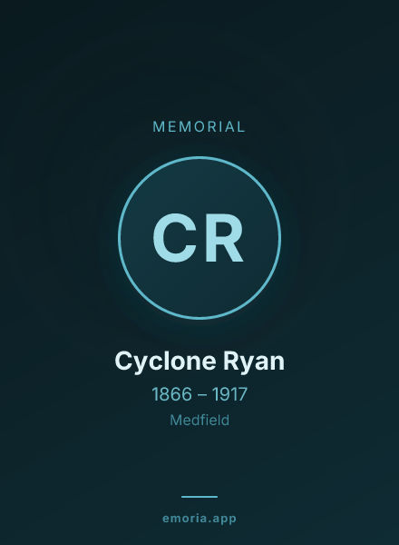 Memorial portrait of Cyclone Ryan