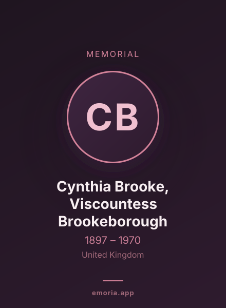 Memorial portrait of Cynthia Brooke, Viscountess Brookeborough