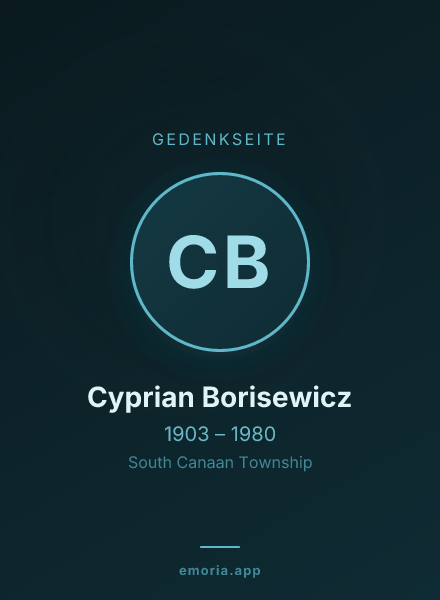 Gedenkportrait von Cyprian Borisewicz