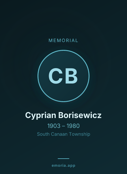 Memorial portrait of Cyprian Borisewicz