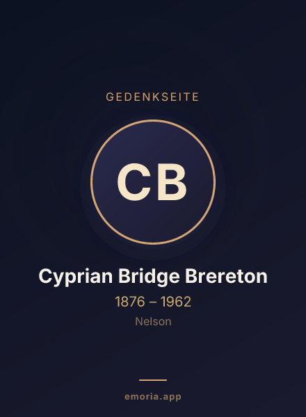 Gedenkportrait von Cyprian Bridge Brereton