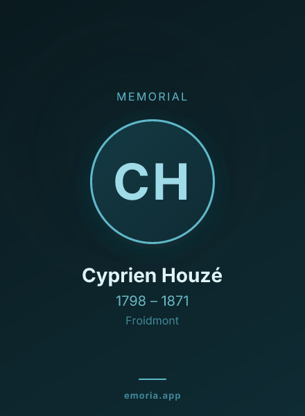 Memorial portrait of Cyprien Houzé