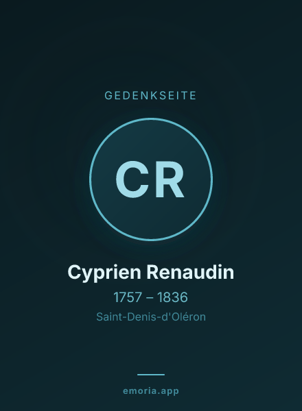 Gedenkportrait von Cyprien Renaudin