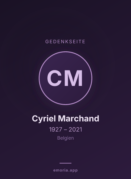 Gedenkportrait von Cyriel Marchand