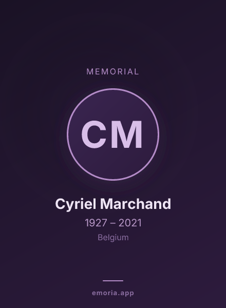 Memorial portrait of Cyriel Marchand