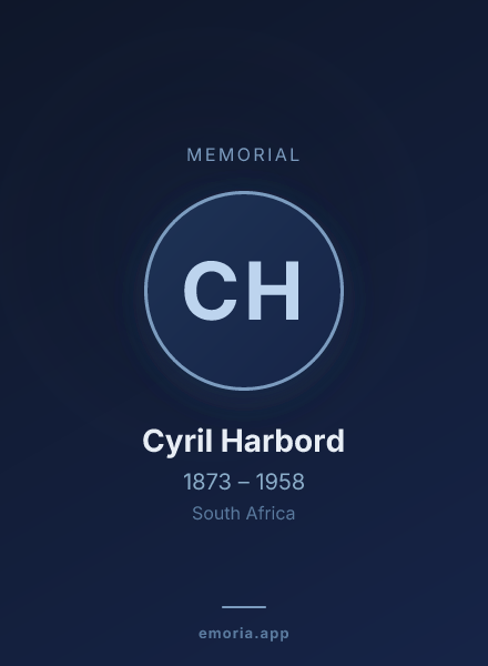 Memorial portrait of Cyril Harbord